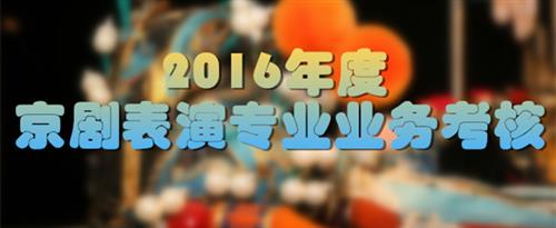 叼逼影院国家京剧院2016年度京剧表演专业业务考...